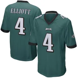 Men's Jake Elliott Philadelphia Eagles No.4 Game Team Color Jersey - Green