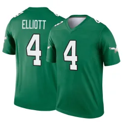 Men's Jake Elliott Philadelphia Eagles No.4 Legend Kelly Alternate Jersey - Green