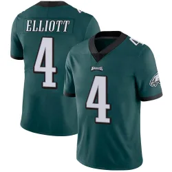 Men's Jake Elliott Philadelphia Eagles No.4 Limited Midnight Team Color Vapor Untouchable Jersey - Green