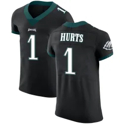 Men's Jalen Hurts Philadelphia Eagles No.1 Elite Alternate Vapor Untouchable Jersey - Black