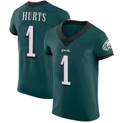 Men's Jalen Hurts Philadelphia Eagles No.1 Elite Midnight Team Color Vapor Untouchable Jersey - Green