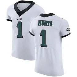 Men's Jalen Hurts Philadelphia Eagles No.1 Elite Vapor Untouchable Jersey - White