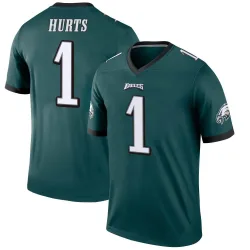 Men's Jalen Hurts Philadelphia Eagles No.1 Legend Jersey - Green