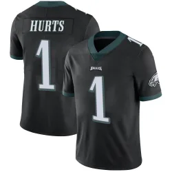 Men's Jalen Hurts Philadelphia Eagles No.1 Limited Alternate Vapor Untouchable Jersey - Black