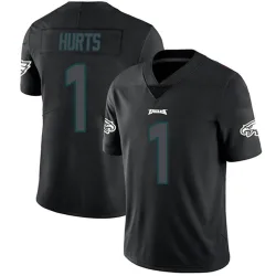 Men's Jalen Hurts Philadelphia Eagles No.1 Limited Jersey - Black Impact
