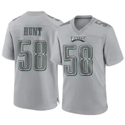 Men's Jalyx Hunt Philadelphia Eagles No.58 Game Atmosphere Fashion Jersey - Gray