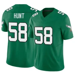 Men's Jalyx Hunt Philadelphia Eagles No.58 Limited Kelly Alternate Vapor F.U.S.E. Jersey - Green
