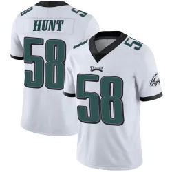 Men's Jalyx Hunt Philadelphia Eagles No.58 Limited Vapor Untouchable Jersey - White