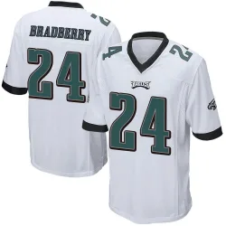 Men's James Bradberry IV Philadelphia Eagles No.24 Game Jersey - White