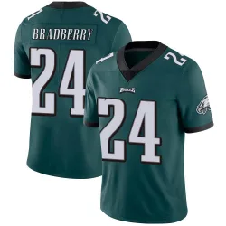 Men's James Bradberry IV Philadelphia Eagles No.24 Limited Midnight Team Color Vapor Untouchable Jersey - Green