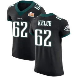 Men's Jason Kelce Philadelphia Eagles No.62 Elite Alternate Vapor Untouchable Super Bowl LIX Jersey - Black
