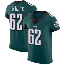 Men's Jason Kelce Philadelphia Eagles No.62 Elite Midnight Team Color Vapor Untouchable Jersey - Green