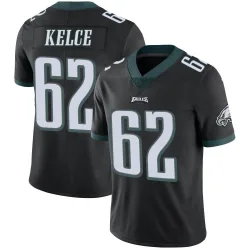 Men's Jason Kelce Philadelphia Eagles No.62 Limited Alternate Vapor Untouchable Jersey - Black