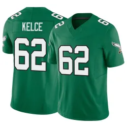 Men's Jason Kelce Philadelphia Eagles No.62 Limited Kelly Alternate Vapor F.U.S.E. Jersey - Green