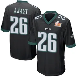 Men's Jay Ajayi Philadelphia Eagles No.26 Game Alternate Super Bowl LIX Jersey - Black