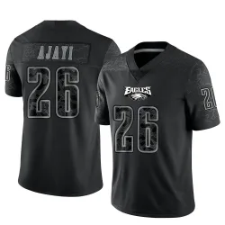 Men's Jay Ajayi Philadelphia Eagles No.26 Limited Reflective Jersey - Black
