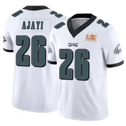 Men's Jay Ajayi Philadelphia Eagles No.26 Limited Vapor F.U.S.E. Super Bowl LIX Jersey - White