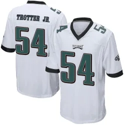 Men's Jeremiah Trotter Jr. Philadelphia Eagles No.54 Game Jersey - White