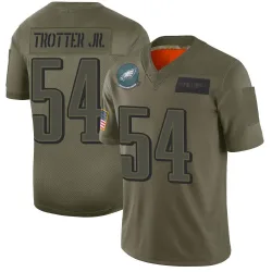 Men's Jeremiah Trotter Jr. Philadelphia Eagles No.54 Limited 2019 Salute to Service Jersey - Camo