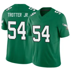 Men's Jeremiah Trotter Jr. Philadelphia Eagles No.54 Limited Kelly Alternate Vapor F.U.S.E. Jersey - Green