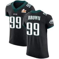 Men's Jerome Brown Philadelphia Eagles No.99 Elite Alternate Vapor Untouchable Super Bowl LIX Jersey - Black