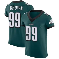 Men's Jerome Brown Philadelphia Eagles No.99 Elite Midnight Team Color Vapor Untouchable Jersey - Green