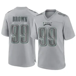 Men's Jerome Brown Philadelphia Eagles No.99 Game Atmosphere Fashion Jersey - Gray