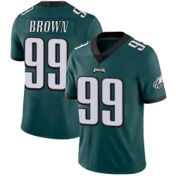 Men's Jerome Brown Philadelphia Eagles No.99 Limited Midnight Team Color Vapor Untouchable Jersey - Green