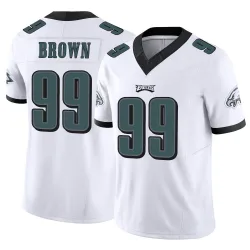 Men's Jerome Brown Philadelphia Eagles No.99 Limited Vapor F.U.S.E. Jersey - White