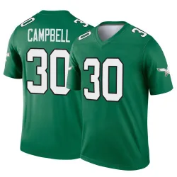 Men's Jihaad Campbell Philadelphia Eagles No.30 Legend Kelly Alternate Jersey - Green