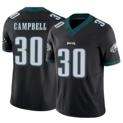 Men's Jihaad Campbell Philadelphia Eagles No.30 Limited Vapor F.U.S.E. Jersey - Black