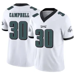 Men's Jihaad Campbell Philadelphia Eagles No.30 Limited Vapor F.U.S.E. Jersey - White