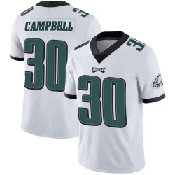 Men's Jihaad Campbell Philadelphia Eagles No.30 Limited Vapor Untouchable Jersey - White