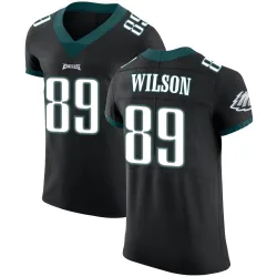 Men's Johnny Wilson Philadelphia Eagles No.89 Elite Alternate Vapor Untouchable Jersey - Black