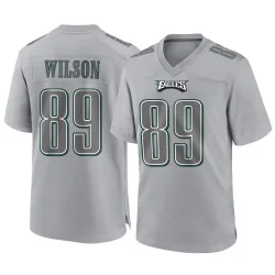Men's Johnny Wilson Philadelphia Eagles No.89 Game Atmosphere Fashion Jersey - Gray
