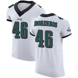 Men's Jon Dorenbos Philadelphia Eagles No.46 Elite Vapor Untouchable Jersey - White