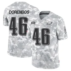 Men's Jon Dorenbos Philadelphia Eagles No.46 Limited 2024 Salute to Service Jersey - Arctic Camo