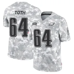 Men's Jon Toth Philadelphia Eagles No.64 Limited 2024 Salute to Service Jersey - Arctic Camo