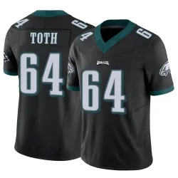 Men's Jon Toth Philadelphia Eagles No.64 Limited Vapor F.U.S.E. Jersey - Black