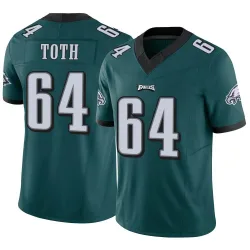 Men's Jon Toth Philadelphia Eagles No.64 Limited Vapor F.U.S.E. Jersey - Green