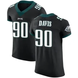 Men's Jordan Davis Philadelphia Eagles No.90 Elite Alternate Vapor Untouchable Jersey - Black