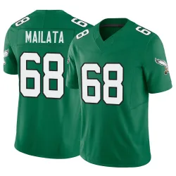 Men's Jordan Mailata Philadelphia Eagles No.68 Limited Kelly Alternate Vapor F.U.S.E. Jersey - Green