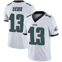 Men's Joshua Uche Philadelphia Eagles No.13 Limited Vapor Untouchable Jersey - White