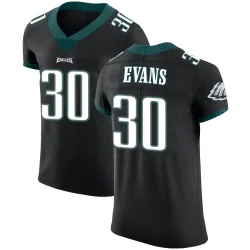 Men's Justin Evans Philadelphia Eagles No.30 Elite Alternate Vapor Untouchable Jersey - Black