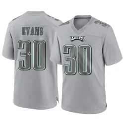Men's Justin Evans Philadelphia Eagles No.30 Game Atmosphere Fashion Jersey - Gray