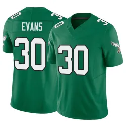 Men's Justin Evans Philadelphia Eagles No.30 Limited Kelly Alternate Vapor F.U.S.E. Jersey - Green