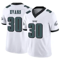 Men's Justin Evans Philadelphia Eagles No.30 Limited Vapor F.U.S.E. Jersey - White