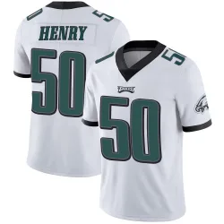 Men's KJ Henry Philadelphia Eagles No.50 Limited Vapor Untouchable Jersey - White