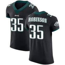 Men's Keilan Robinson Philadelphia Eagles No.35 Elite Alternate Vapor Untouchable Jersey - Black