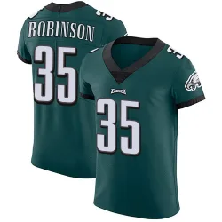 Men's Keilan Robinson Philadelphia Eagles No.35 Elite Midnight Team Color Vapor Untouchable Jersey - Green